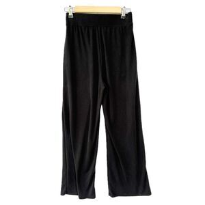 Oysho Sport Black Wide Leg Pants with Pockets Size Small